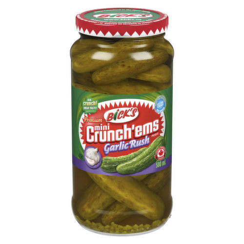 Bick's - Mini Crunch'ems Pickles - Garlic Rush