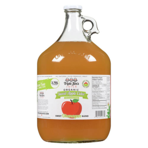 Triple Jims - Juice Sweet Apple Cider Organic