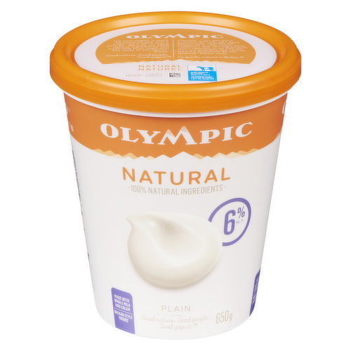 Olympic Natural Yogurt Plain 6 Mf