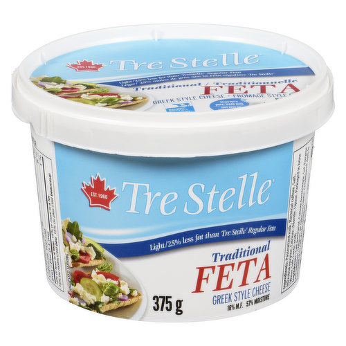 Tre Stelle - Light Feta Cheese