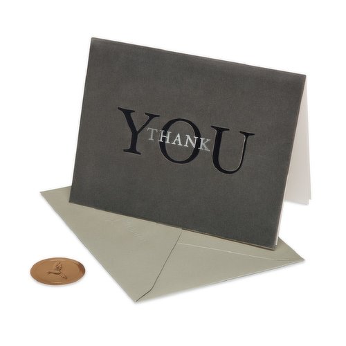 Papyrus (S31) Letterpress Thank You Card, 1 ct - Baker's