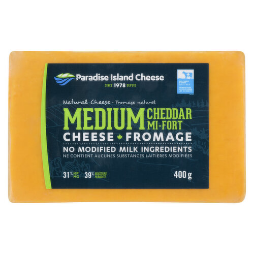 Paradise Island - Medium Cheddar Natural Cheese