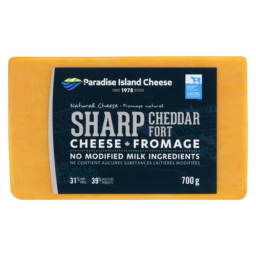 Paradise Island Cheese - Sharp Cheddar Natural