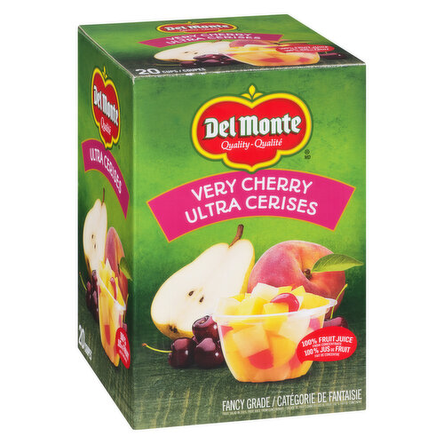 Del Monte - Very Cherry in Light Juice Syrup, Bowls