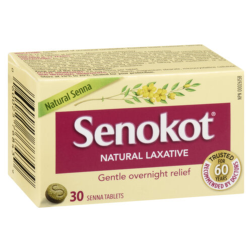 Senokot - Natural Senna Laxitive Tablets