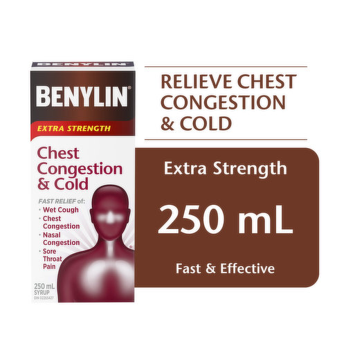 Benylin - Chest Congestion & Cold Syrup - Extra Strength