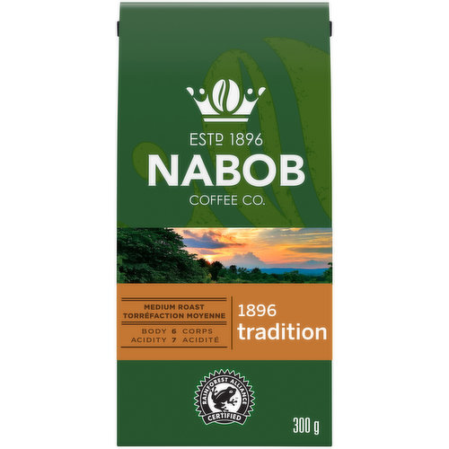 A perfectly balanced cup of medium roast coffee with delicate hints of cocoa and citrus.