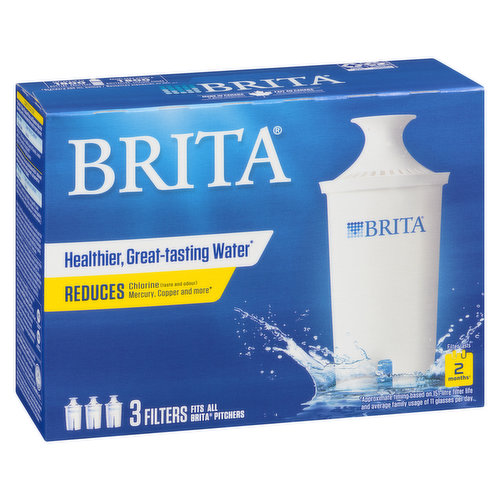 Fits in Brita Faucet Filtration Systems.  Reduces chlorine(taste and odour), lead, and other impurities.
