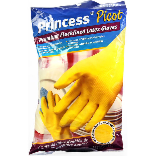 Princess - Rubber Gloves Large