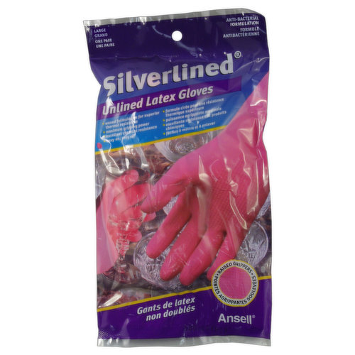 Silverlined - Rubber Gloves Large