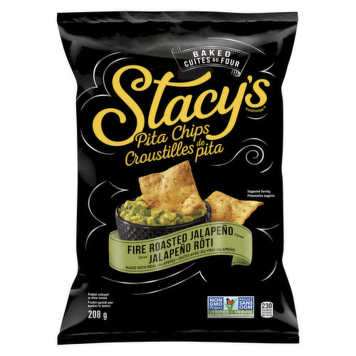 Stacy's - Pita Chips-Fire Roasted Jalapeno