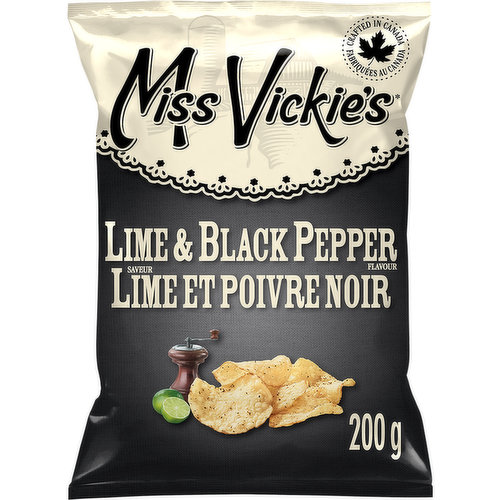 Miss Vickies - Lime & Black Pepper, Potato Chips