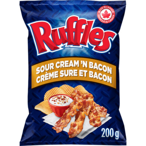 Ruffles - Potato Chips, Sour Cream 'N Bacon
