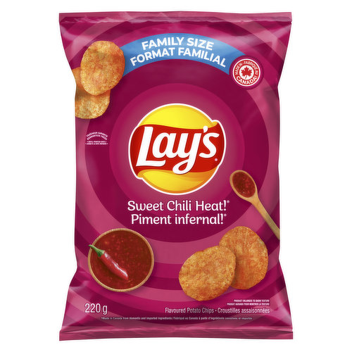 Lays - Sweet Chili Heat! Potato Chips-Family Size