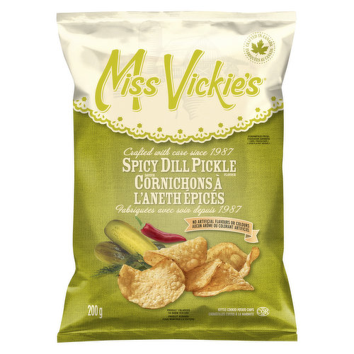 Miss Vickies - Spicy Dill Pickle, Potato Chips