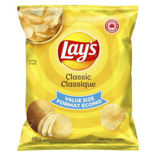 Lay's - Potato Chips, Classic Flavour, Value Size
