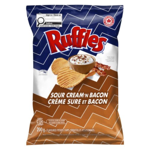 Ruffles - Sour Cream 'n Bacon Potato Chips
