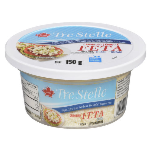 Tre Stelle - Feta Cheese Crumbled Light