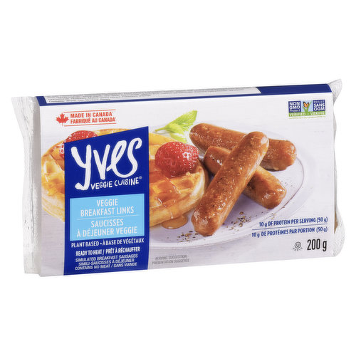 Yves - Veggie Breakfast LIinks - Plant-Based