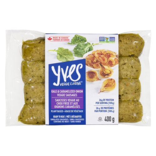 Yves - Kale & Caramelized Onion Veggie Sausages