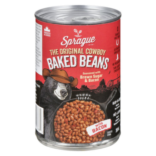 Sprague - Cowboy Baked Beans with Brown Sugar & Bacon
