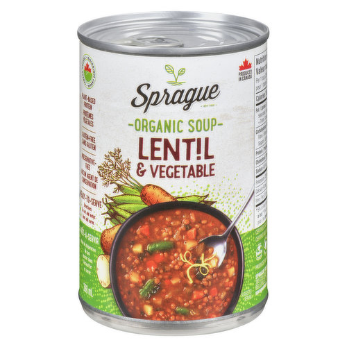 Sprague - Soup Lentil with Vegetable Organic