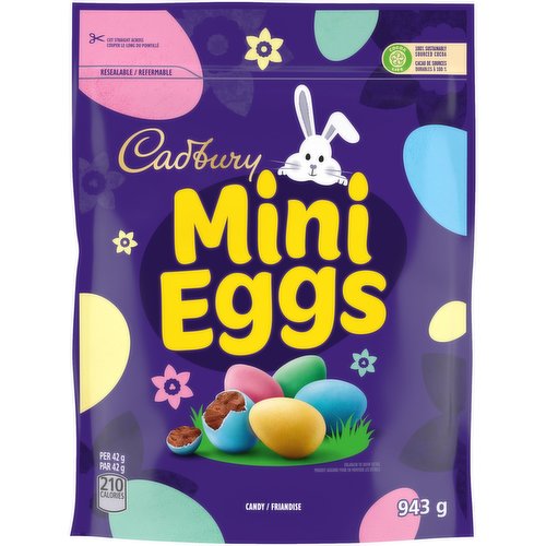 Everyones Favourite Easter Candy! Solid Milk Chocolate Eggs in a Crisp Candy Shell. Available While Quantities last.