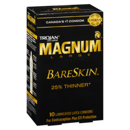 Trojan - Magnum Bareskin Condoms Large