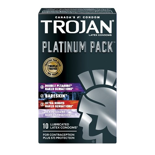 Trojan - Platinum Pack Lubricated Latex Condoms