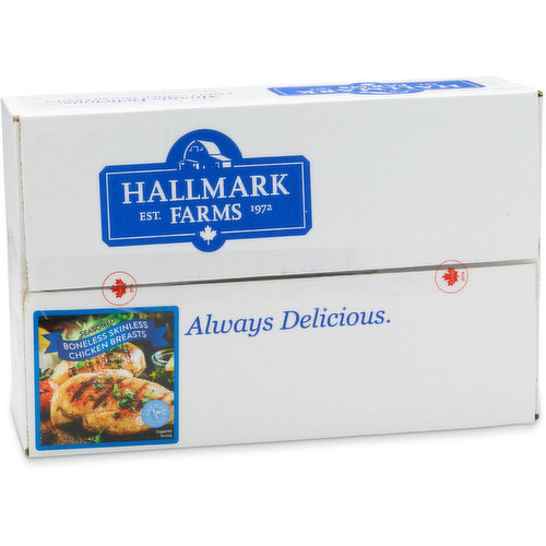 Hallmark - Seasoned Boneless Skinless Chicken Breast, Frozen