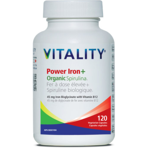 Vitality - Power Iron + Organic Spirulina