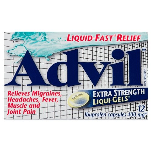 Advil Extra Strength Liqui-Gels relieve migraine pain and symptoms such as nausea and sensitivity to light and sound, while targeting non-migraine headaches, menstrual and back pain.