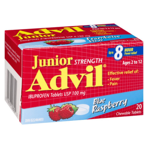 Advil - Junior Strength 100mg - Blue Raspberry