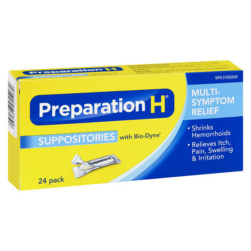 Preparation H - Multi Symptom Relief Suppositories