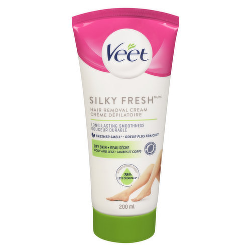 Veet - Hair Removal Cream Silky Fresh - Legs & Body Dry Skin