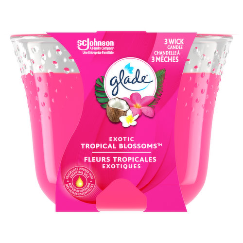 Glade - Triple Wick Candle Exotic Tropical Blossoms