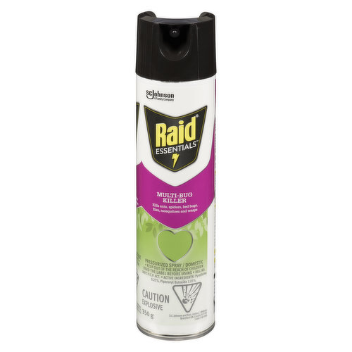 Specially formulated to kill both crawling and flying insects. It is both non-staining and non-flammable.