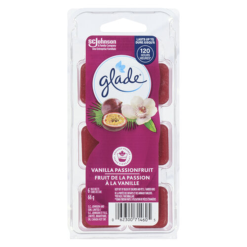 Glade Drop Shape Paper Car Fresheners, Vanilla Fruit Passion Scent