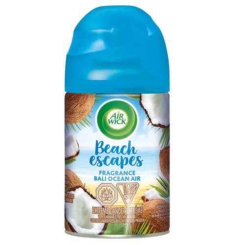 Contains natural essential oils for a better fragrance experience. Provides up to 60 days of continuous & automatic scent per refill. Use in any room to escape to the perfect beach get away!