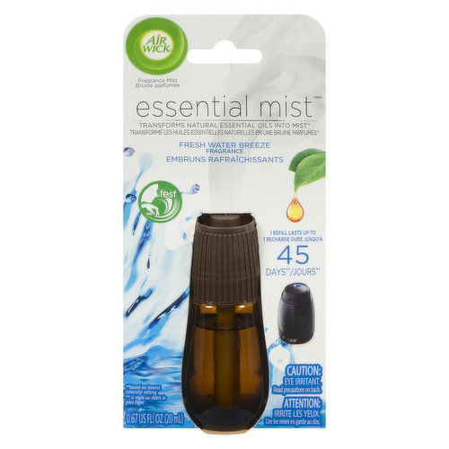 Recharge de diffuseur d'huile parfumée Air Wick essential mist