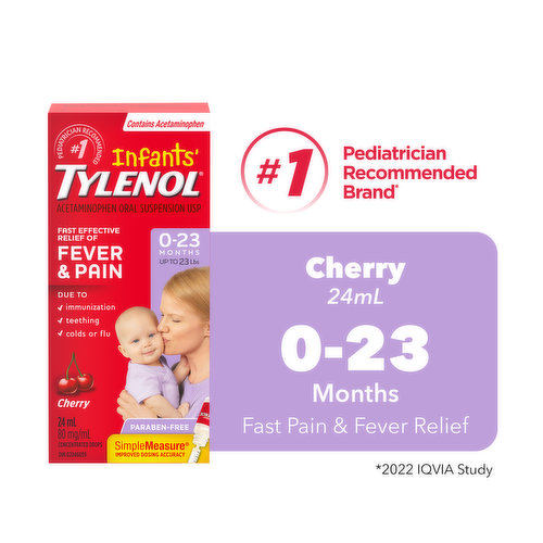 Tylenol Infants Acetaminophen Suspension Cherry Drops SaveOnFoods