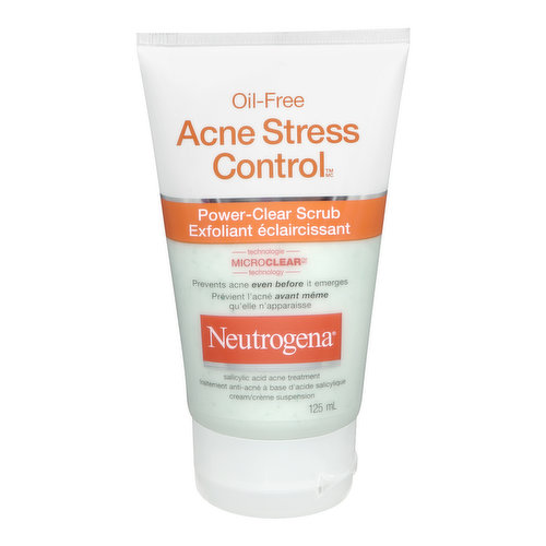Neutrogena - Oil Free Acne Stress Control Power Clear Scrub