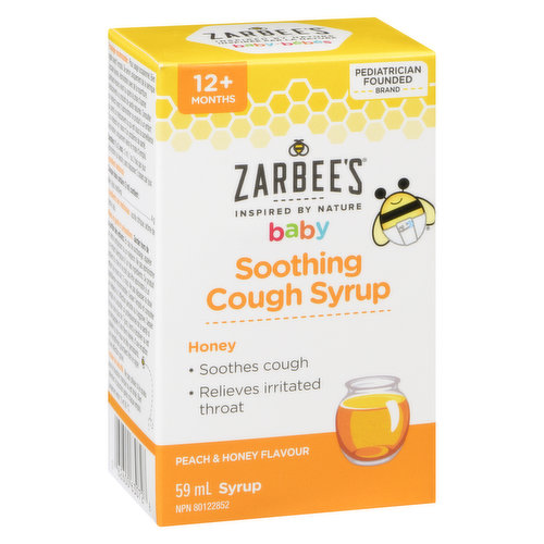 Zarbee's - Baby Soothing Cough Syrup - Peach & Honey