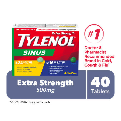 Tylenol - Sinus  Ez Tabs - Extra Strength