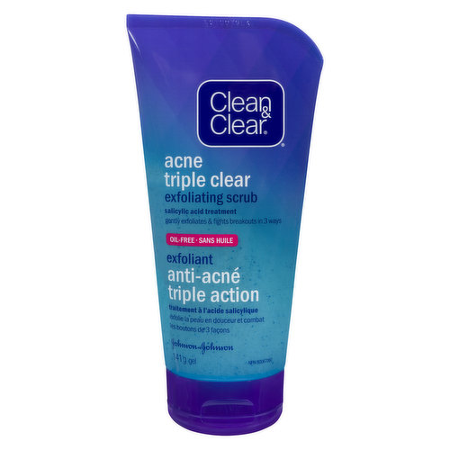 Clean & Clear - Acne Triple Clear - Exfoliating Scrub