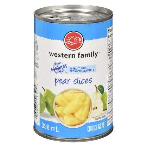 Western Family - Pear Slices in Fruit Juice