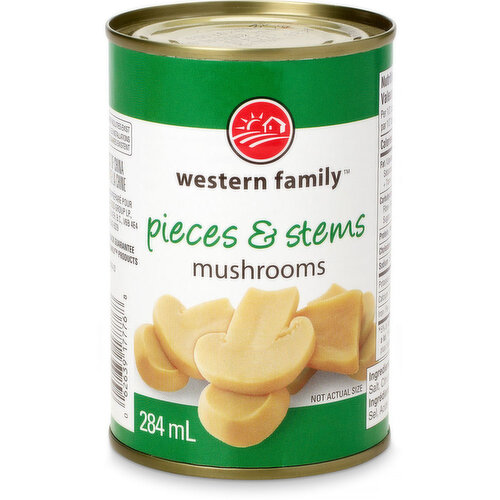 western Family - Mushrooms, Pieces & Stems