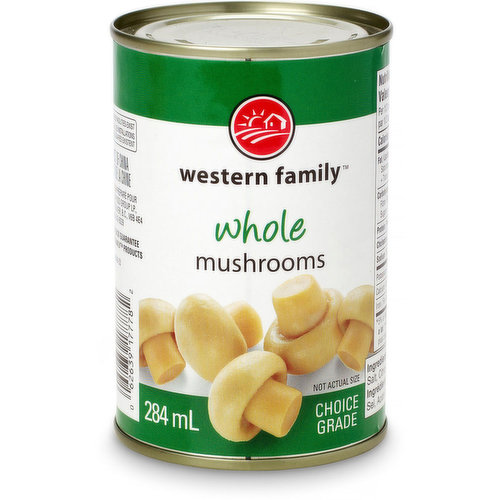Western Family - Whole Mushrooms