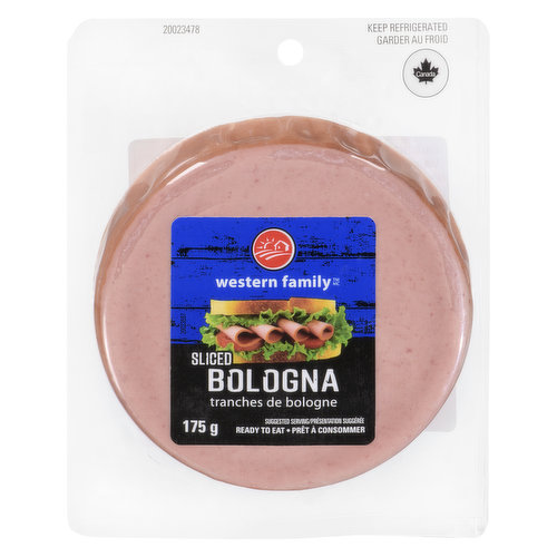 Western Family Sliced Bologna is ready to eat. Great as a snack or to put in your sandwich.