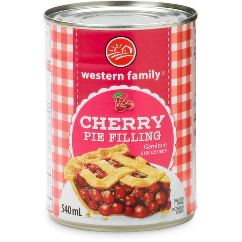 Prepared Canned Cherry Pie Filling.